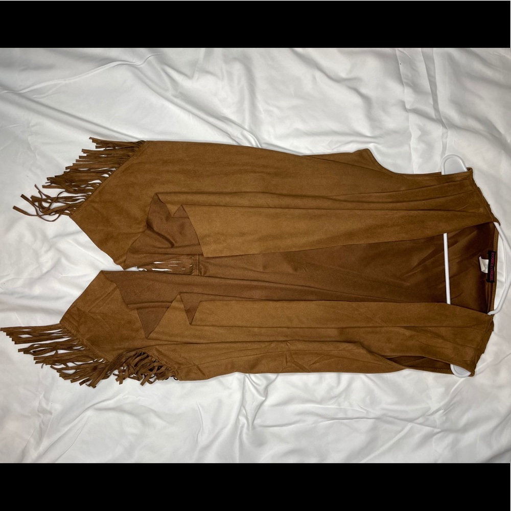Rock & Roll Cowgirl Micro Suede Fringe Vest